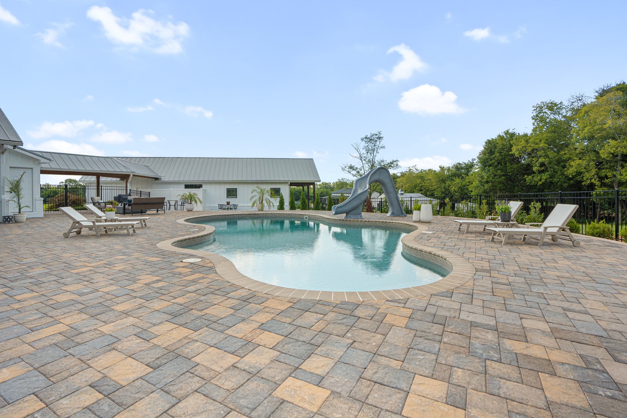 8518 Newtown Road Rockvale, TN 37153 - Photo 57 of 69 a view of a swimming pool with a patio