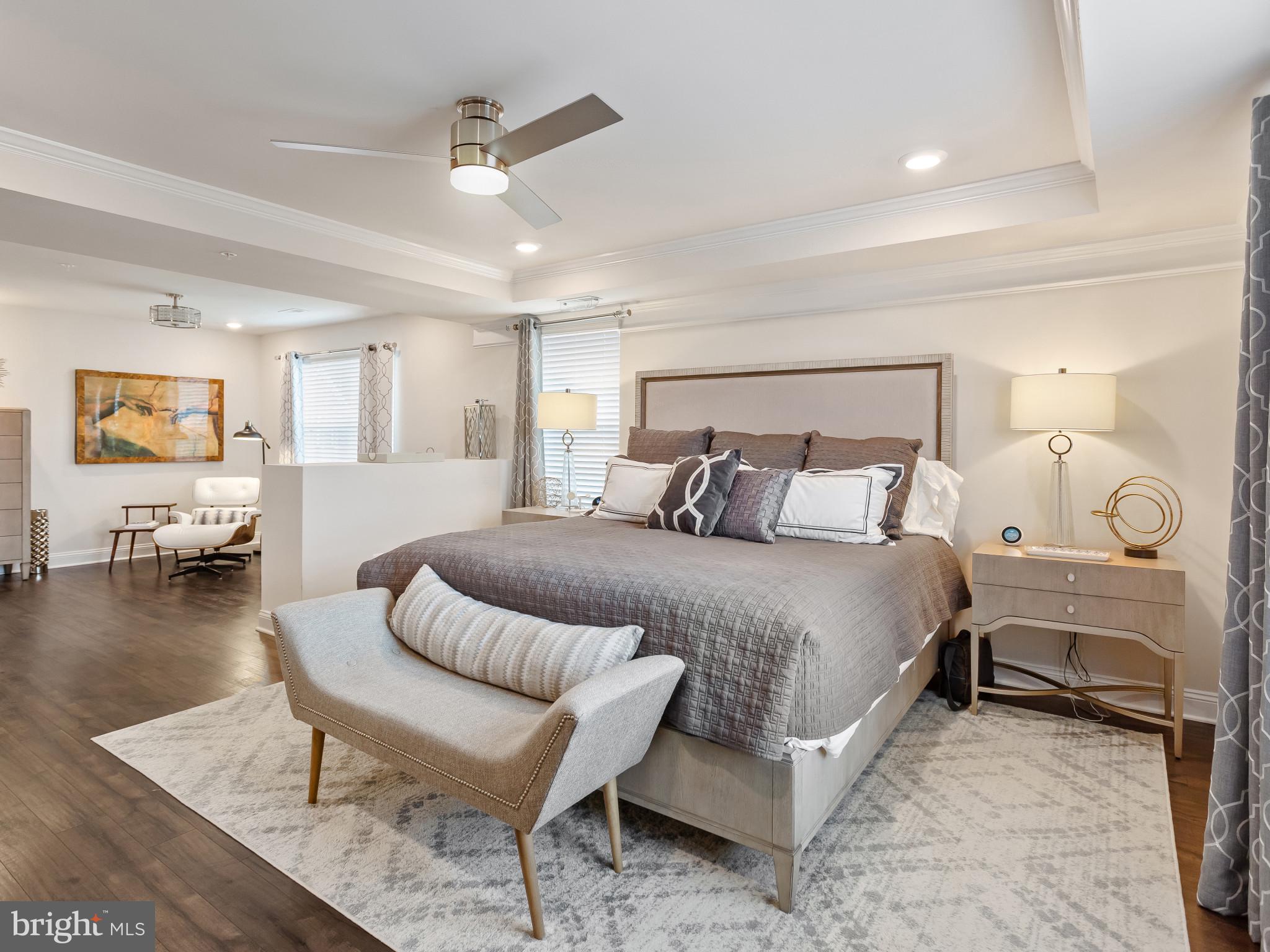 2762 Lady Slipper Road Gambrills, MD 21054 - Photo 15 of 43 a bedroom with a bed and wooden floor