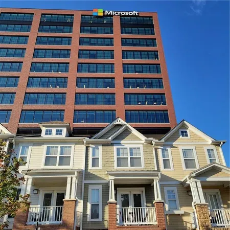 a front view of a building