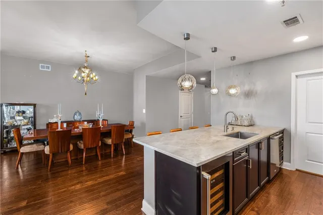 a view of a kitchen counter space