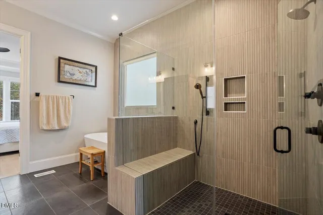 a view of a hallway with entryway