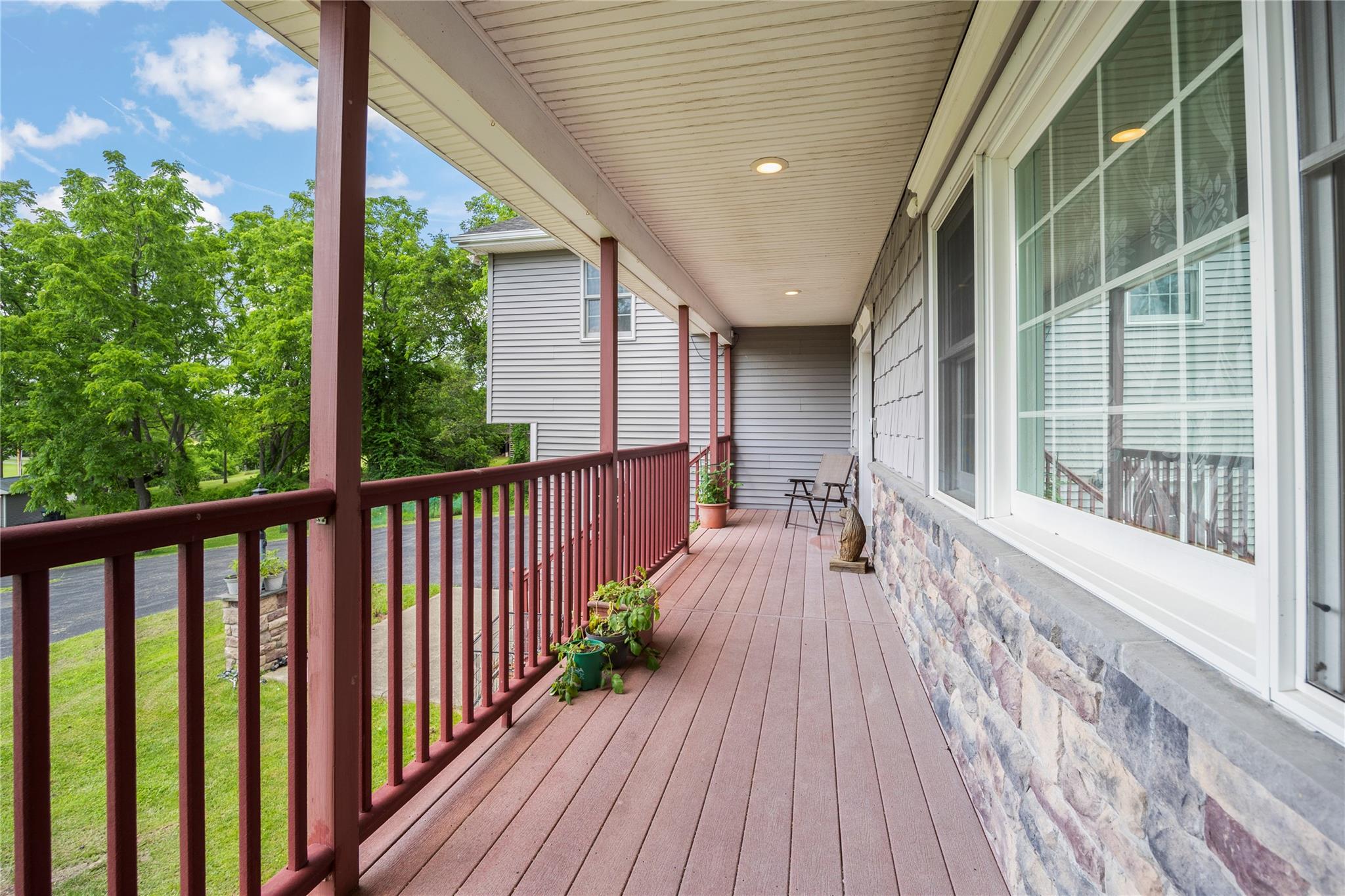 478 High Rock Road New Baltimore, NY 12124 - Photo 11 of 42 a view of balcony with wooden floor