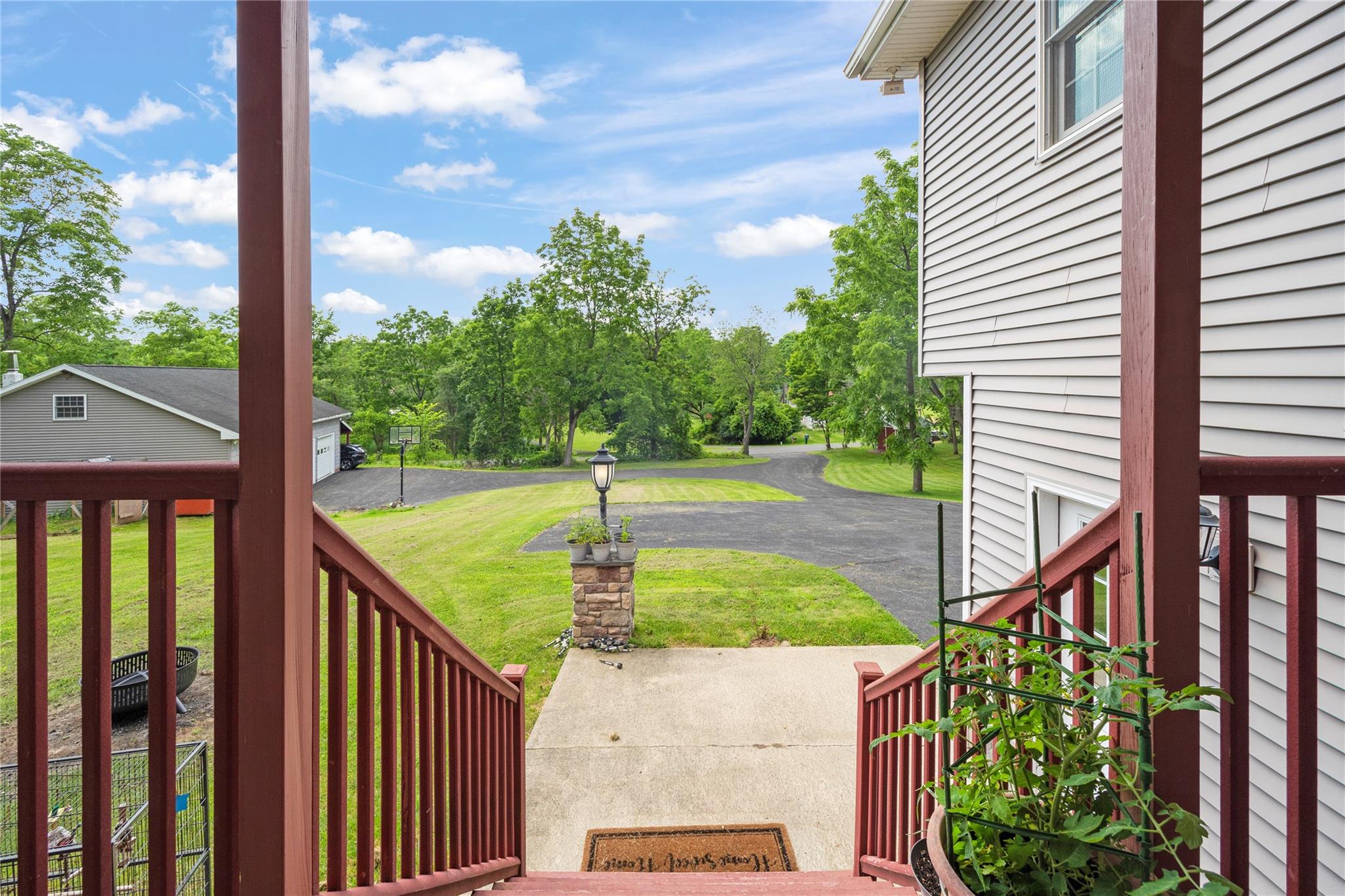 478 High Rock Road New Baltimore, NY 12124 - Photo 12 of 42 a view of a balcony with yard