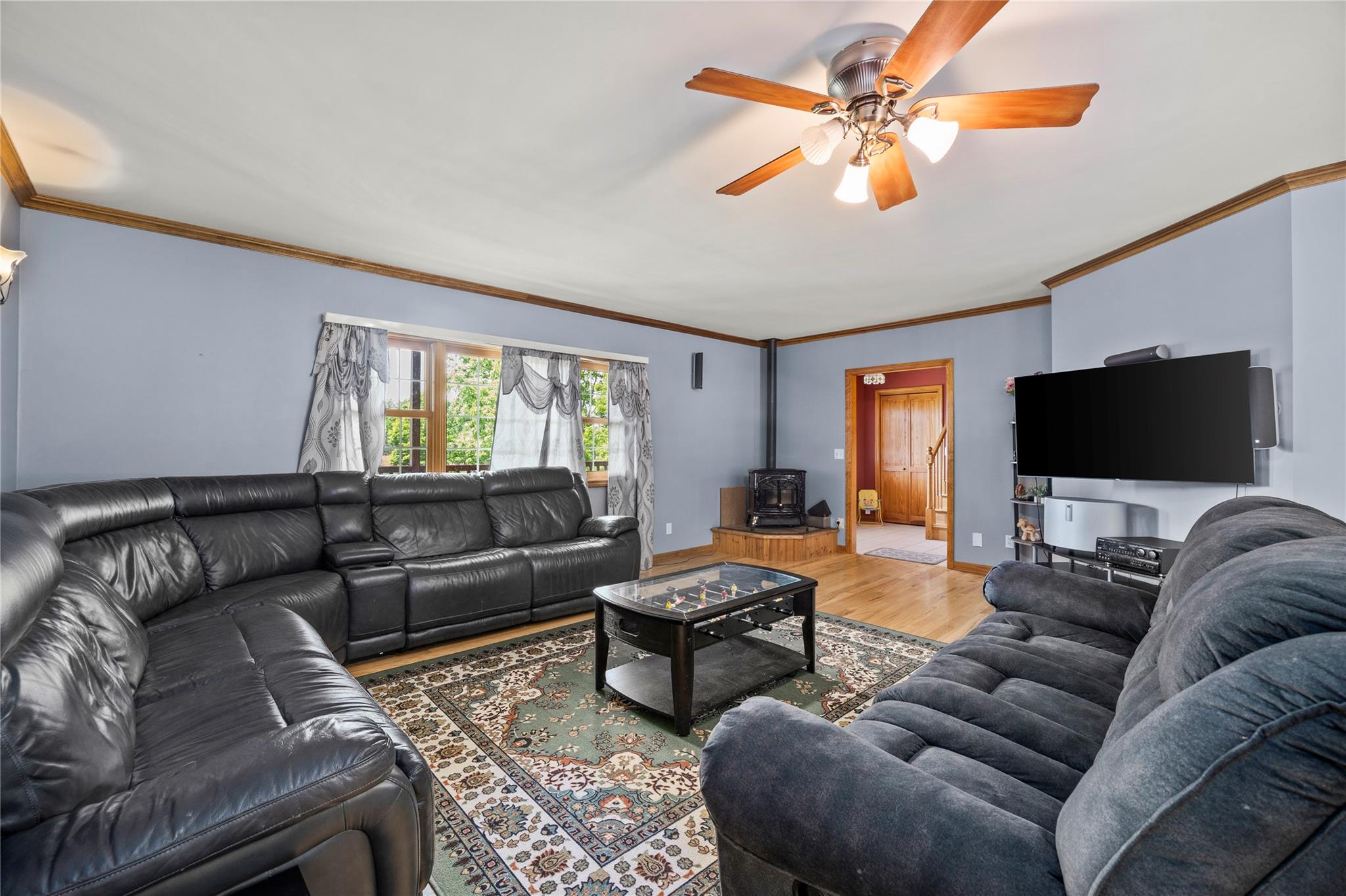 478 High Rock Road New Baltimore, NY 12124 - Photo 20 of 42 a living room with furniture and a flat screen tv