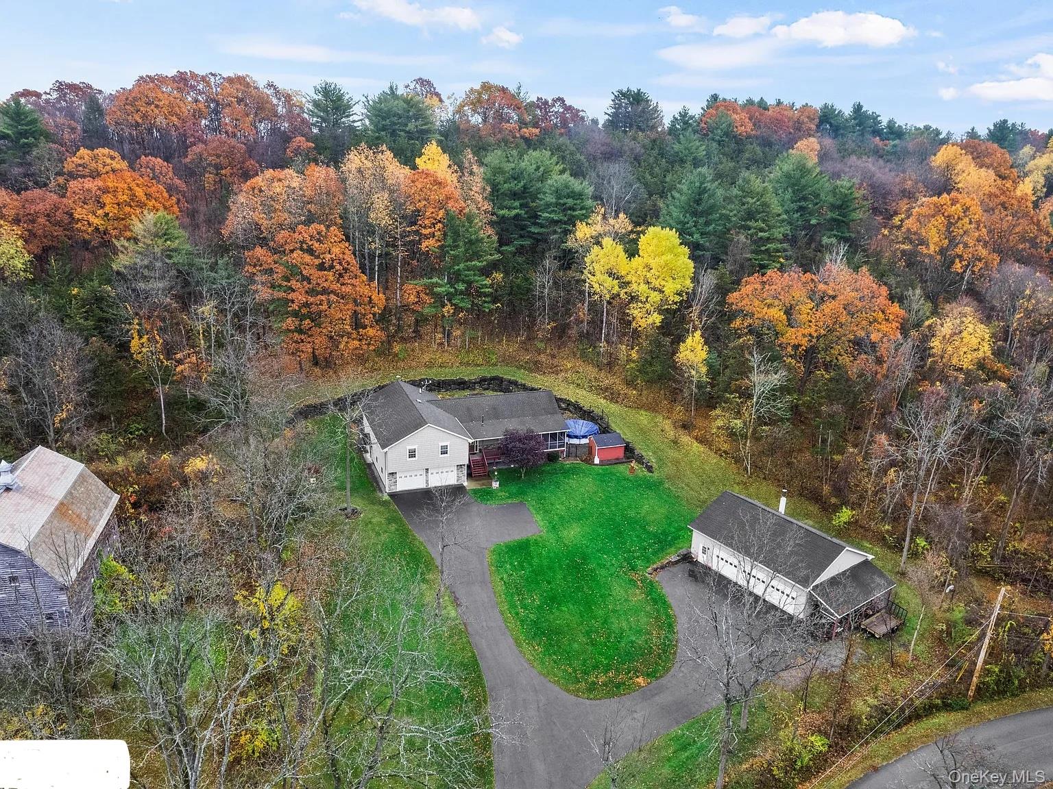 478 High Rock Road New Baltimore, NY 12124 - Photo 42 of 42 an aerial view of a house with outdoor space swimming pool