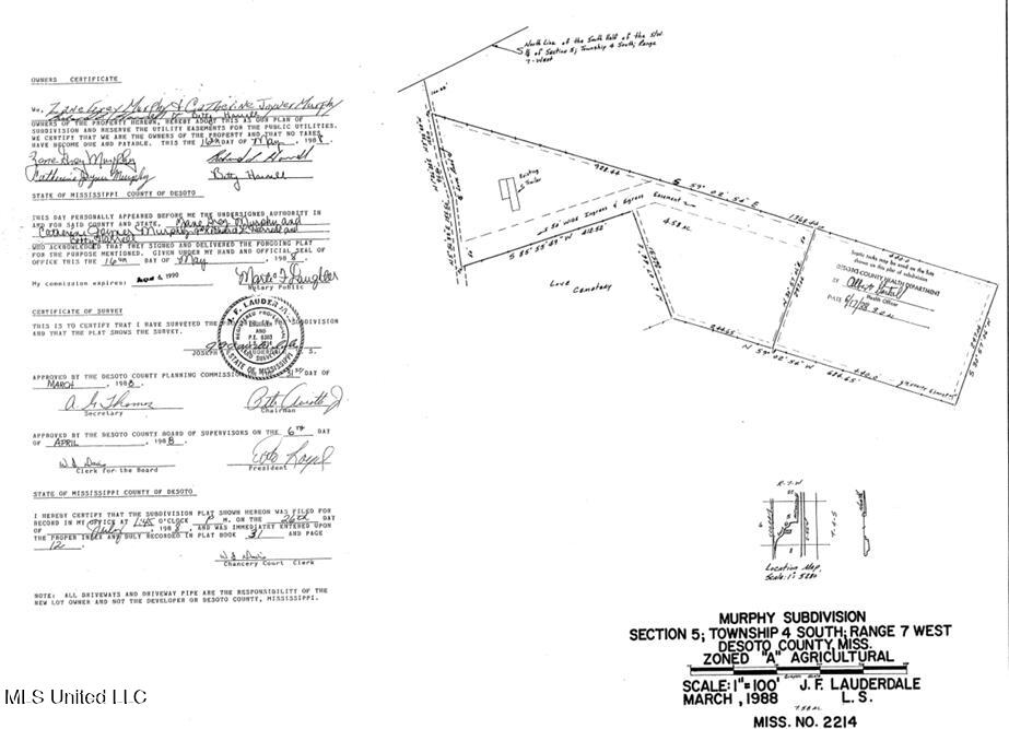 6830 McCracken Road Hernando, MS 38632 - Photo 17 of 18 plat photo