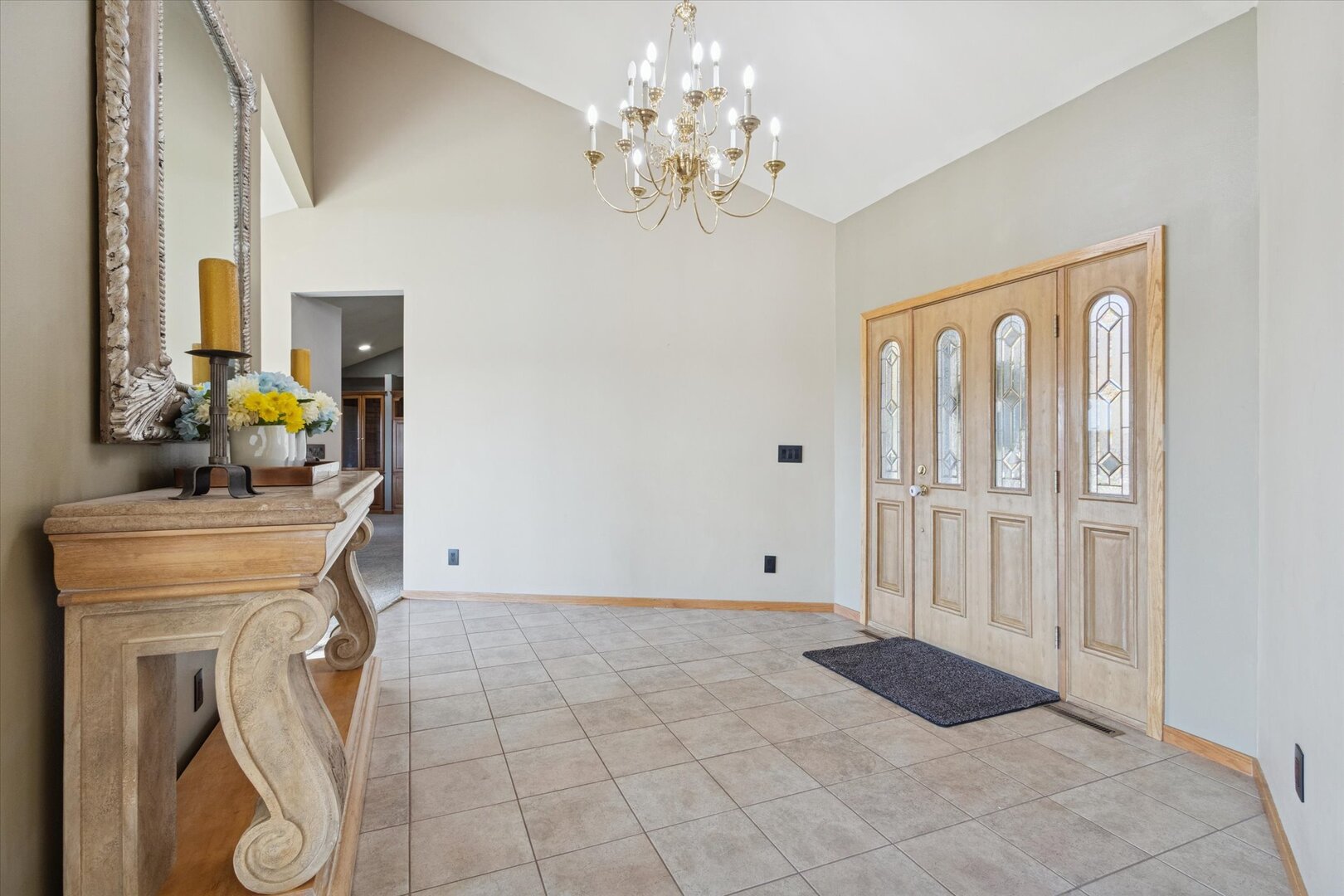 97 Highcrest Court Shannon, IL 61078 - Photo 11 of 58 a view of a hallway with a washer and dryer