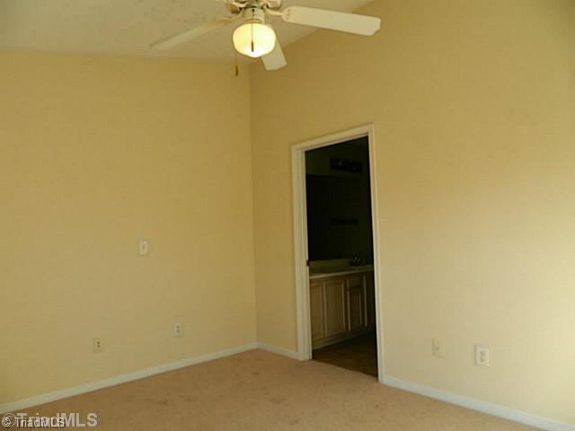 2924 WaterStone Loop High Point, NC 27265 - Photo 9 of 16 Master Bedroom. Vaulted ceilings in bedroom with ceiling fan