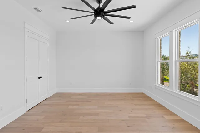a view of a balcony with an outdoor space