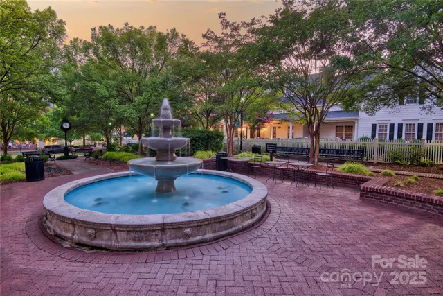 a view of a park with trees