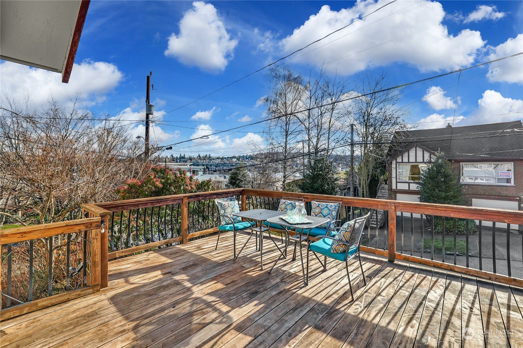 3603 Bagley Avenue North Seattle, WA 98103 - Photo 25 of 38 a view of a balcony with wooden floor