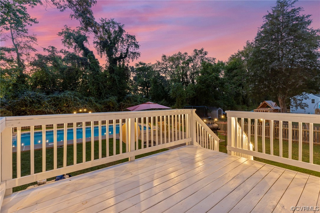 3800 Benton Avenue Richmond, VA 23222 - Photo 22 of 26 a view of a wooden roof deck