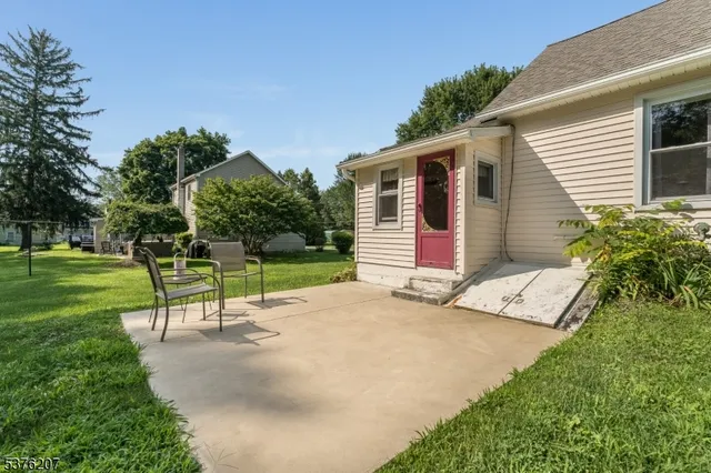 a view of a backyard with a garden