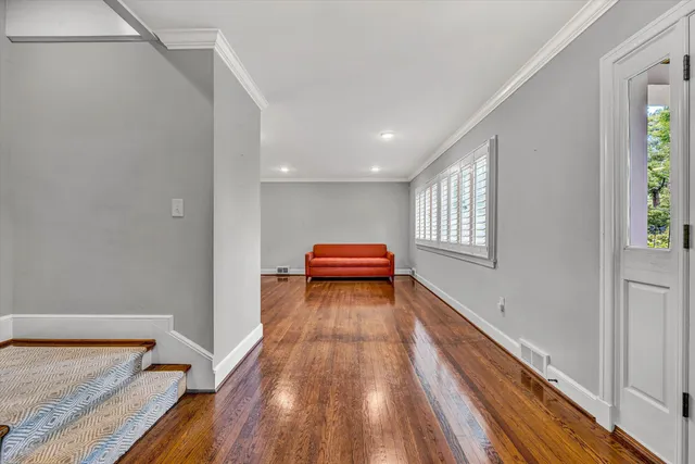 a view of a house with wooden floor