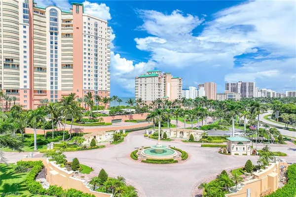 a view of a brick building
