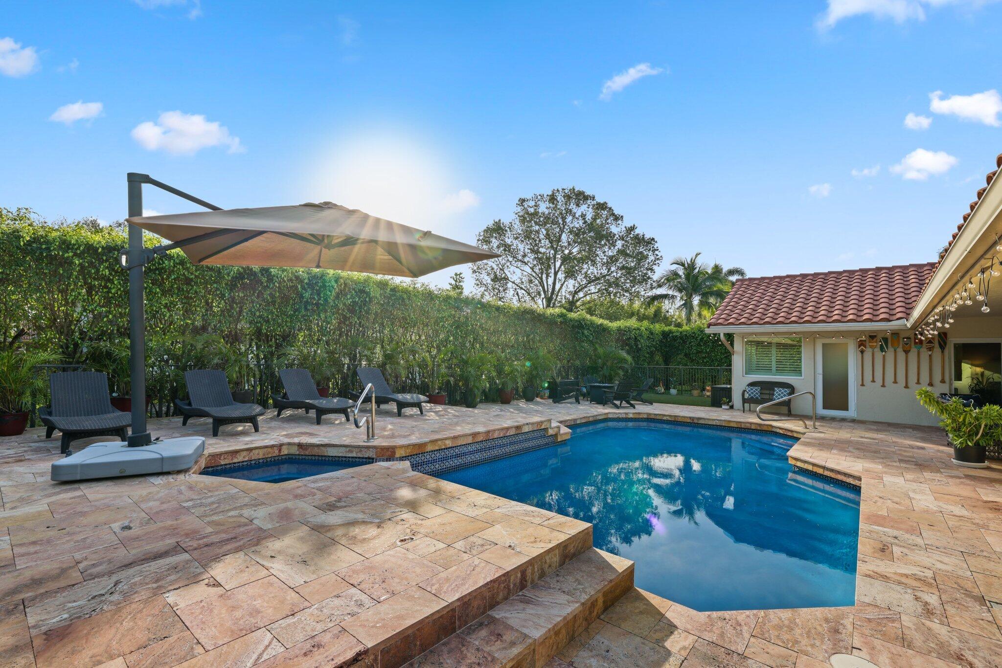 2225 Rabbit Hollowe Circle Delray Beach, FL 33445 - Photo 46 of 65 Pool area North to South