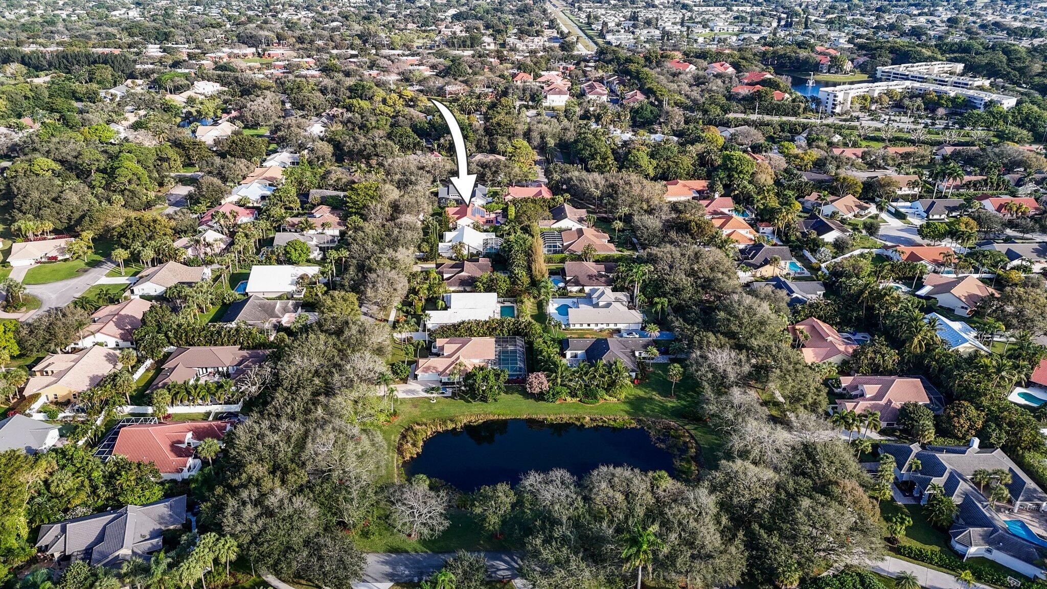 2225 Rabbit Hollowe Circle Delray Beach, FL 33445 - Photo 56 of 65 Aerial Rabbit Hollowe