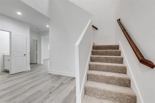 wooden floor view of an entryway
