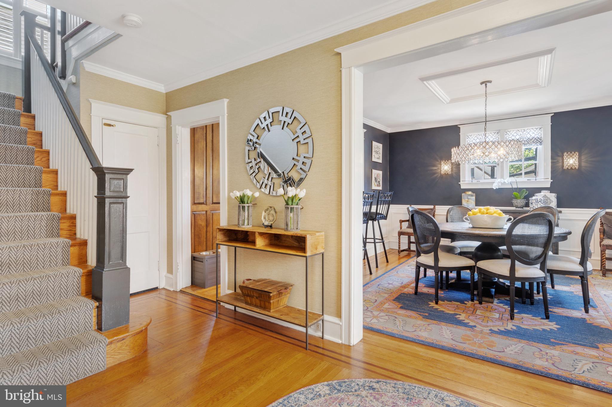 29 West Clearfield Road Havertown, PA 19083 - Photo 6 of 24 FOYER INTO DINING ROOM