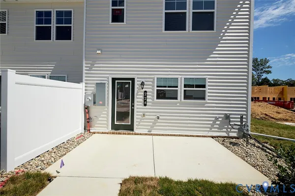 a view of a house with a door
