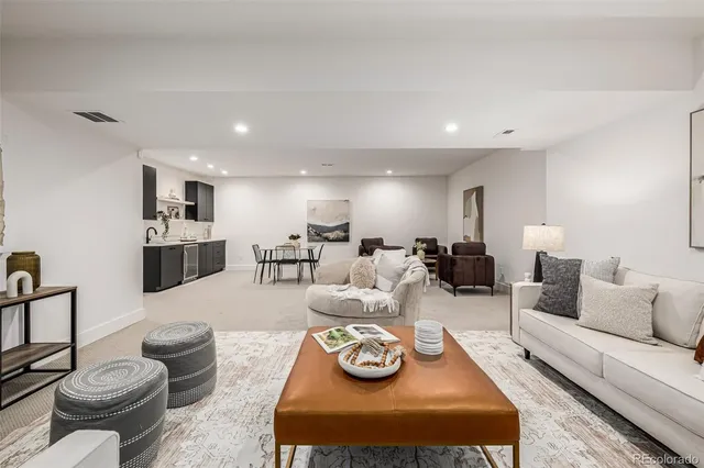 a view of a workspace with furniture