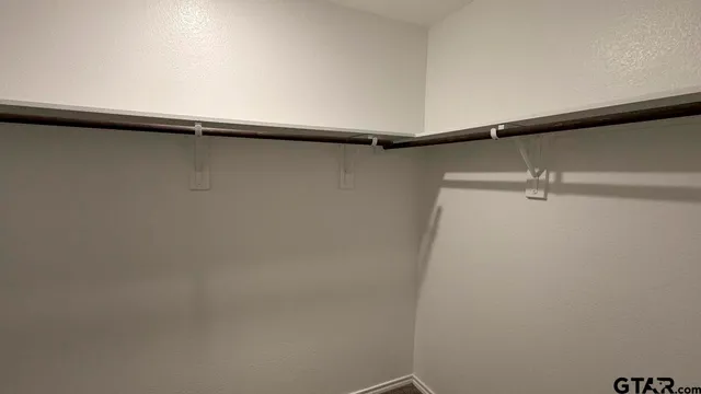 a close view of closet