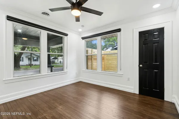 wooden floor in an empty room
