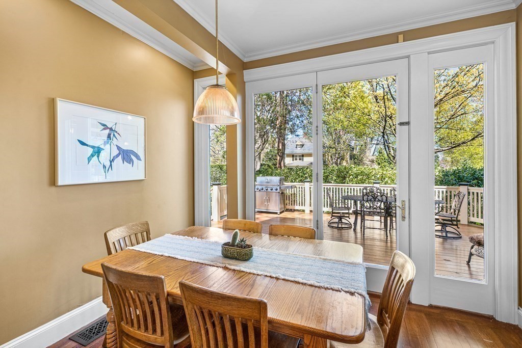 10 Pine Street Winchester, MA 01890 - Photo 12 of 40 a view of a dining room with furniture window and wooden floor