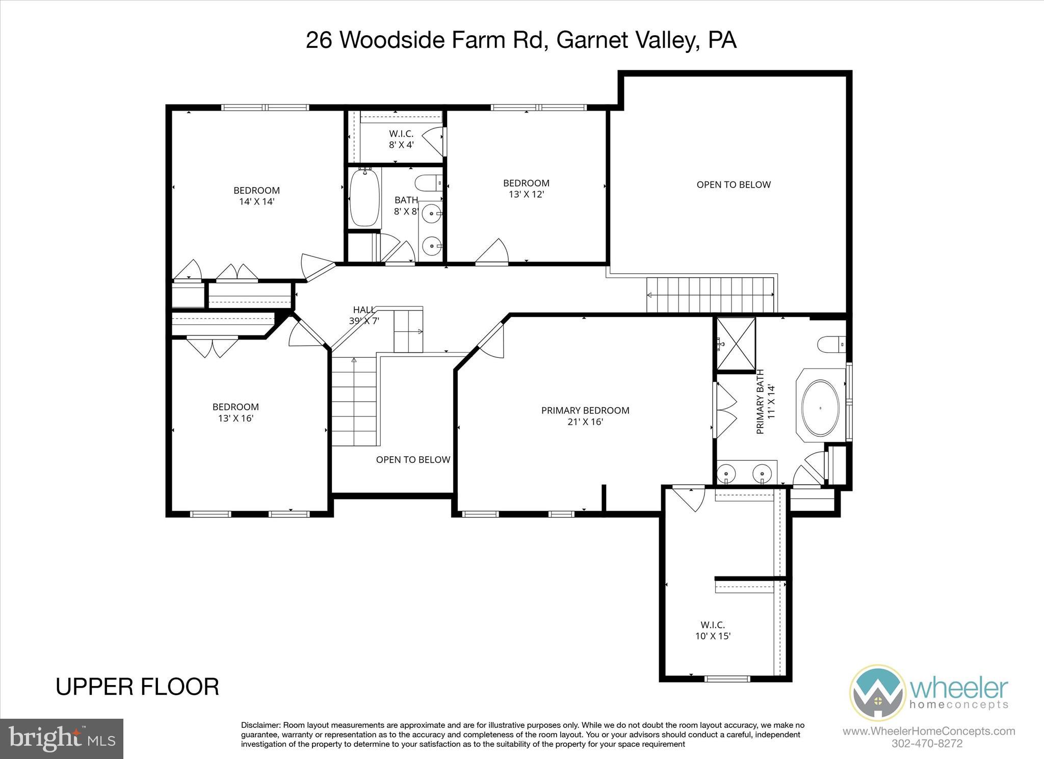 26 Woodside Farm Road Garnet Valley, PA 19060 - Photo 57 of 57 a picture of a floor plan