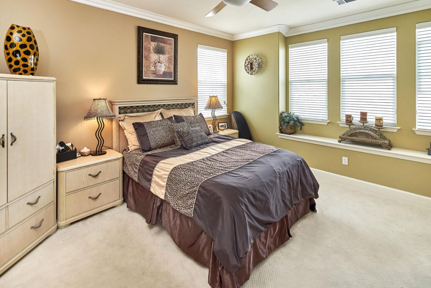 1570 Reston Terrace Sunnyvale, CA 94087 - Photo 30 of 39 a bed room with a bed and a night stand