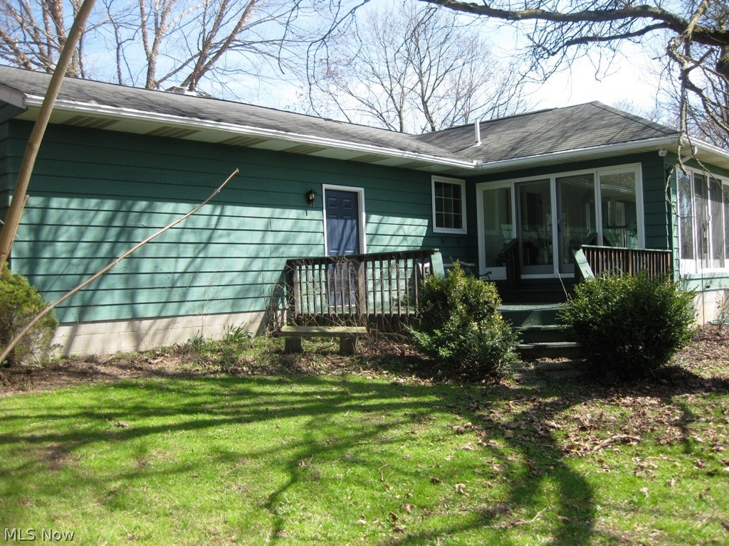 6152 Ridge Road Wadsworth, OH 44281 - Photo 27 of 33 Back view of home with deck area.