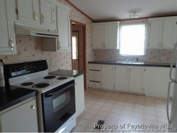 705 Winding Ridge Sanford, NC 27332 - Photo 4 of 10 a kitchen with granite countertop a stove sink and cabinets