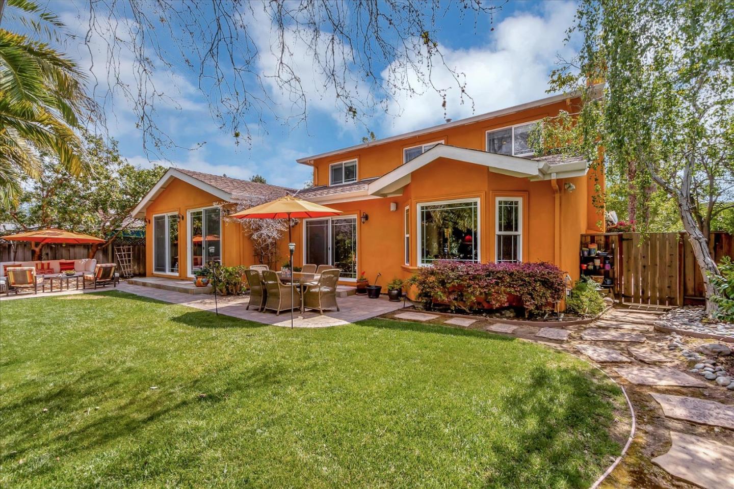 10181 Phar Lap Drive Cupertino, CA 95014 - Photo 8 of 9 a front view of house with yard patio and green space