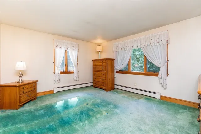 an empty room with window