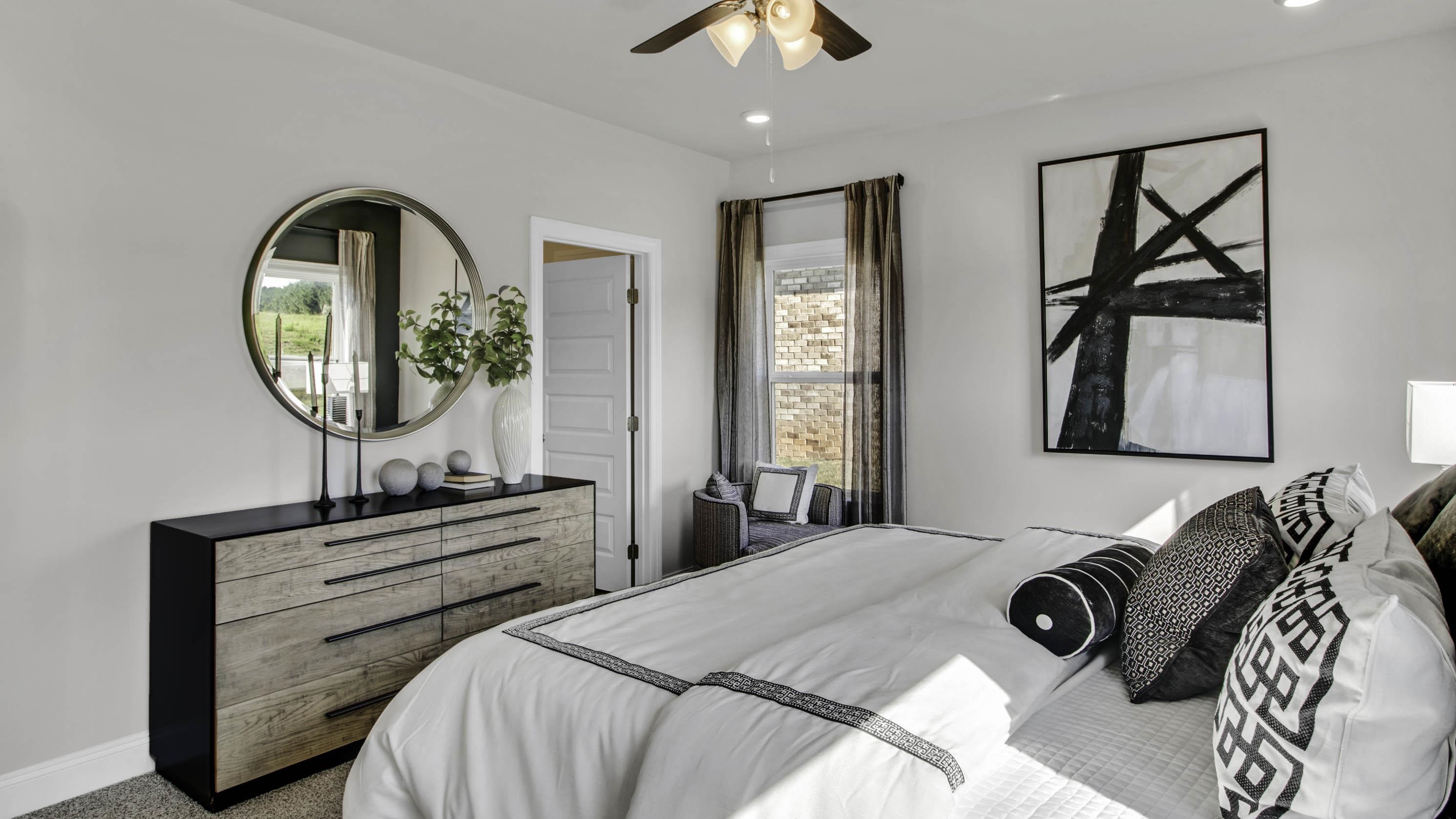 990 Mewborn Farm Road Oakland, TN 38060 - Photo 15 of 40 Carpeted bedroom featuring a ceiling fan and recessed lighting