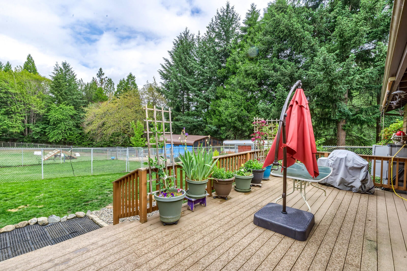 9250 Wagner Creek Road Talent, OR 97540 - Photo 23 of 52 Rear deck overlooking pasture and woods