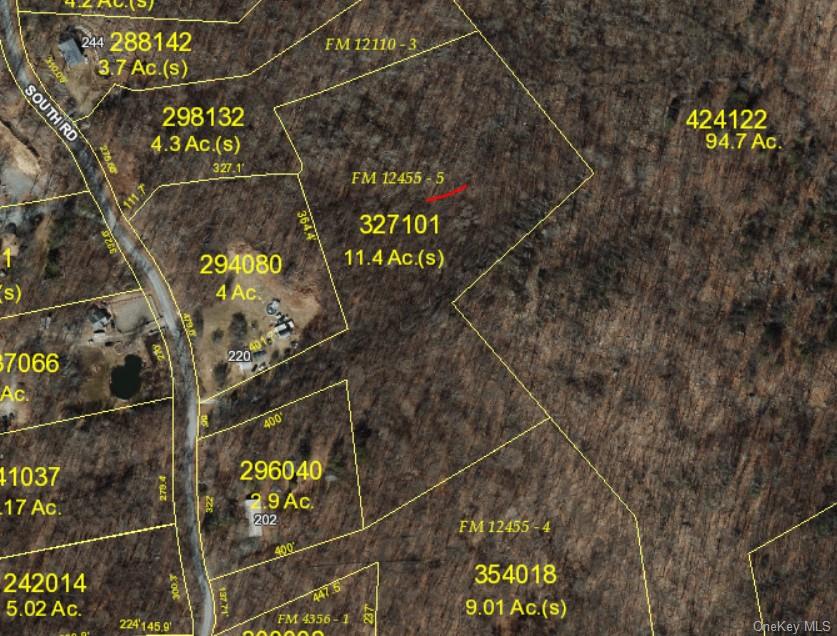 South White Rock Road Pawling, NY 12564 - Photo 4 of 4 Shows lot 5 with 11 plus acreas