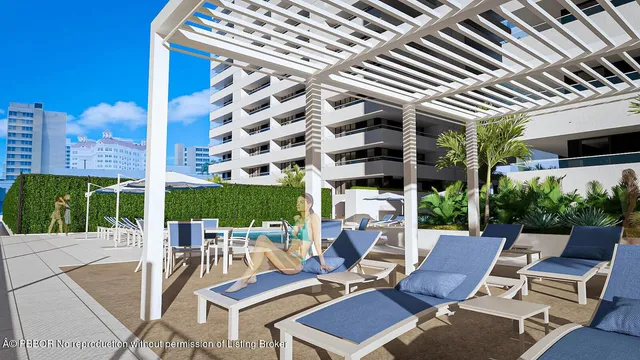 a view of a balcony with plants