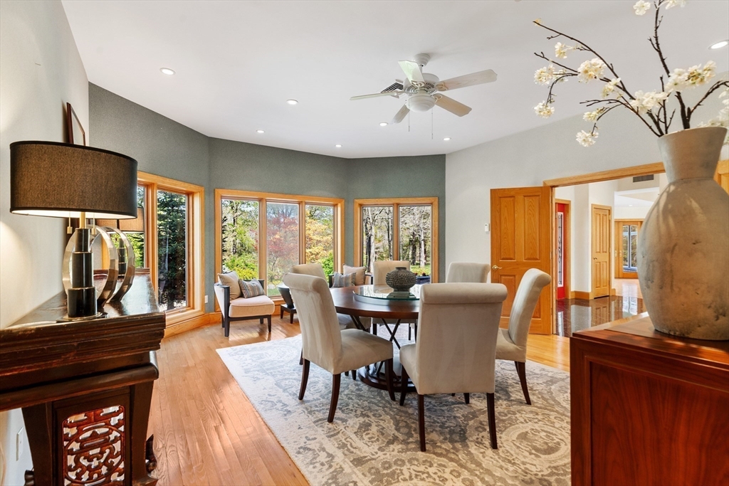 16 Solomon Pierce Road Lexington, MA 02420 - Photo 17 of 42 a dining room with furniture window and wooden floor