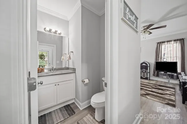 a view of staircase with white walls