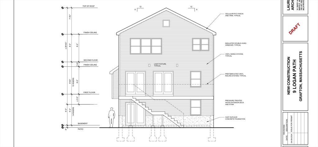 9 Logan Path Grafton, MA 01536 - Photo 5 of 7 a black and white photo of a living room