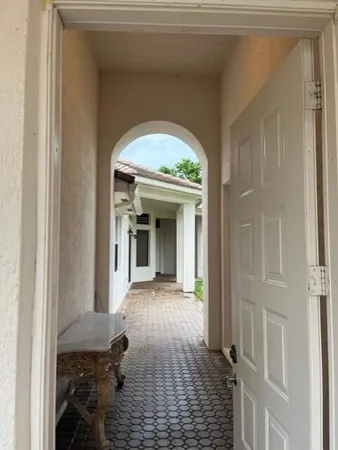 a view of a entryway door of the house