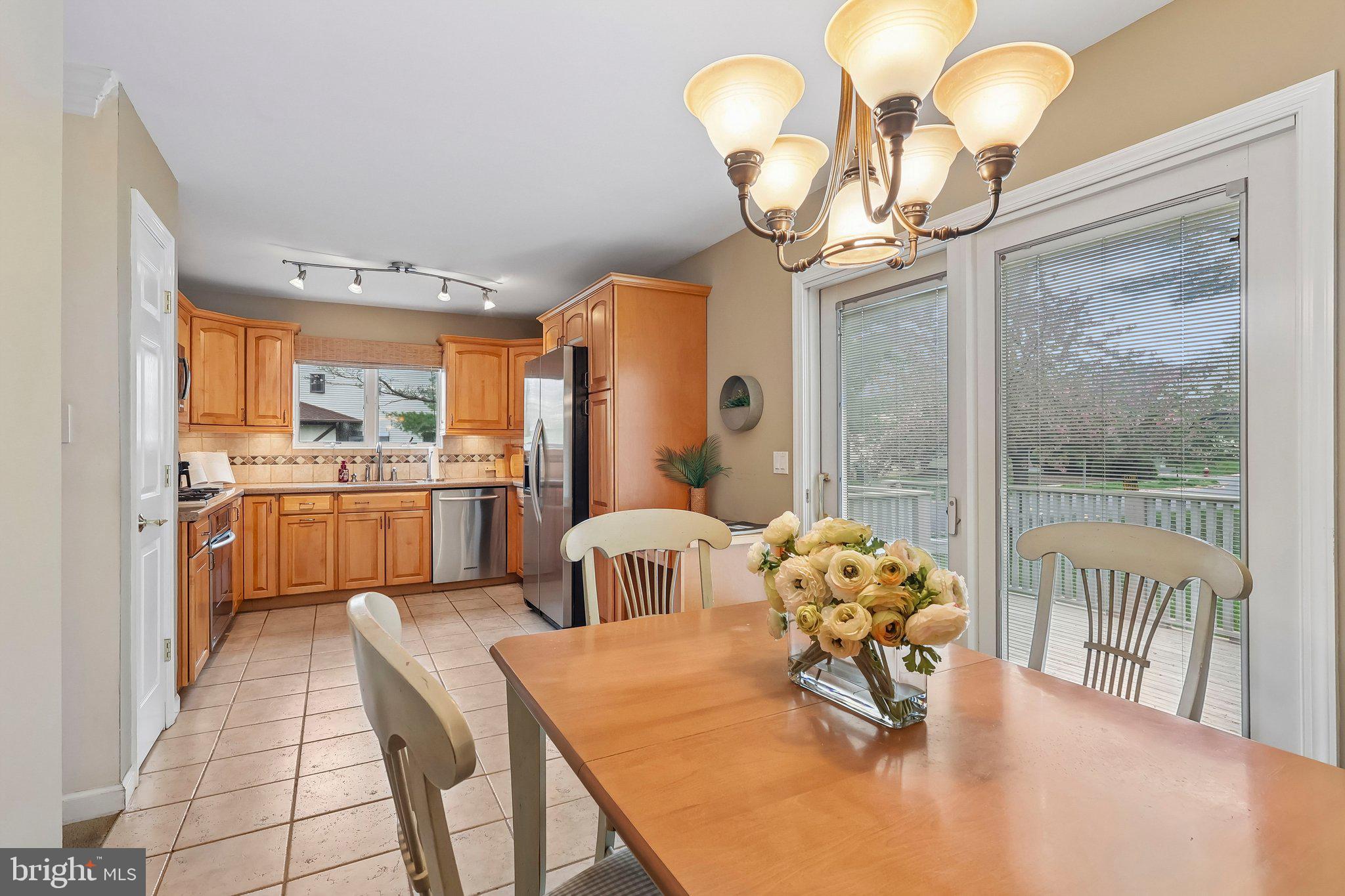 1 Balamor Lane Ewing, NJ 08628 - Photo 13 of 34 a kitchen with a table chairs and stove