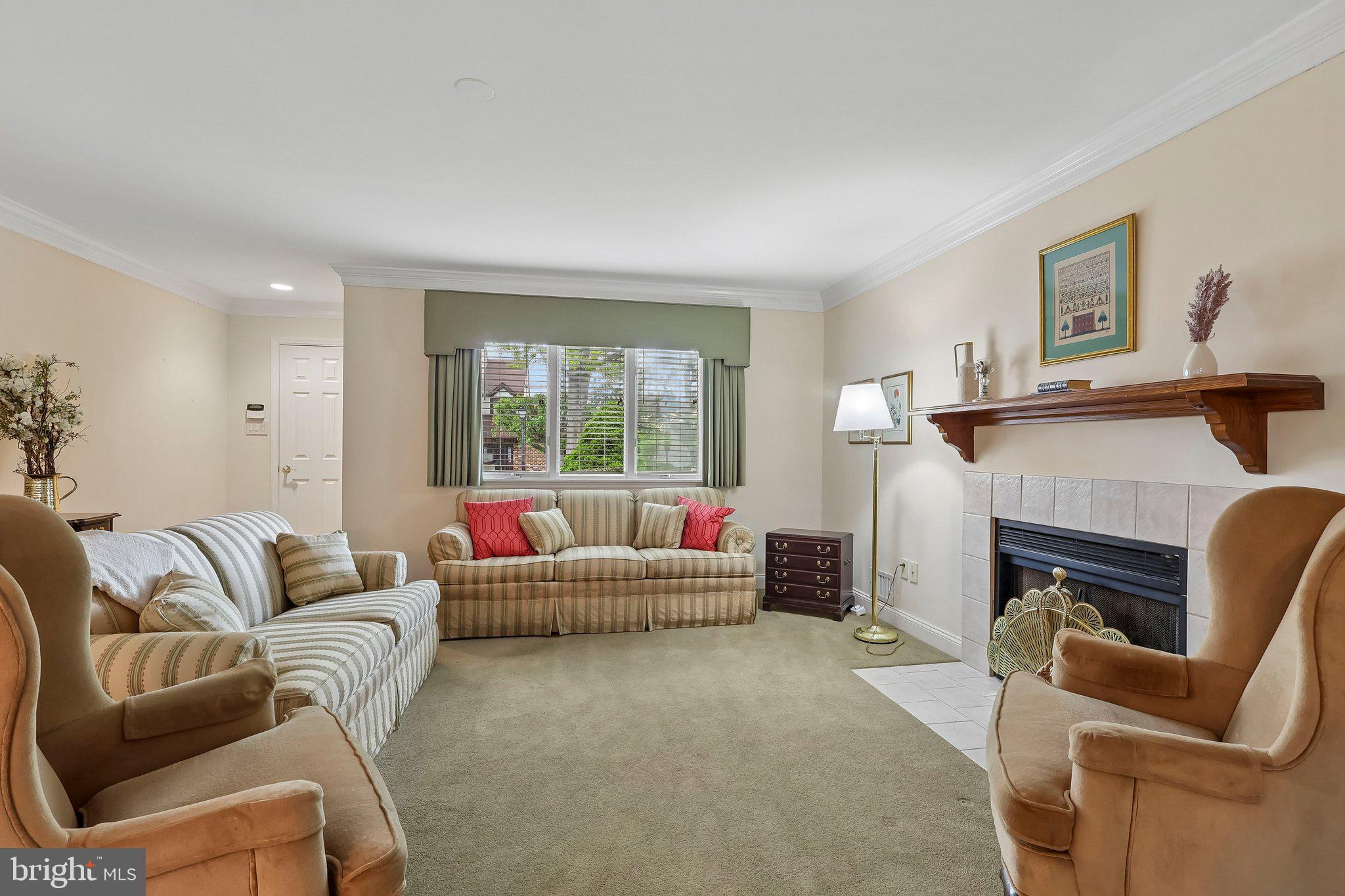 1 Balamor Lane Ewing, NJ 08628 - Photo 7 of 34 a living room with furniture and a fireplace