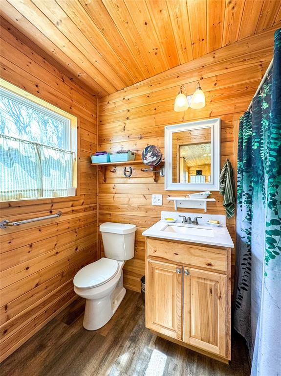 1209 Taylor Avenue Rule, TX 79547 - Photo 10 of 40 a bathroom with a toilet a sink and a large window