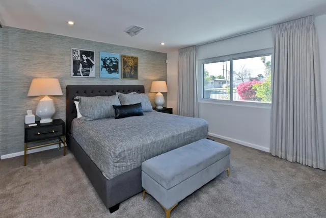 a bathroom with a mirror