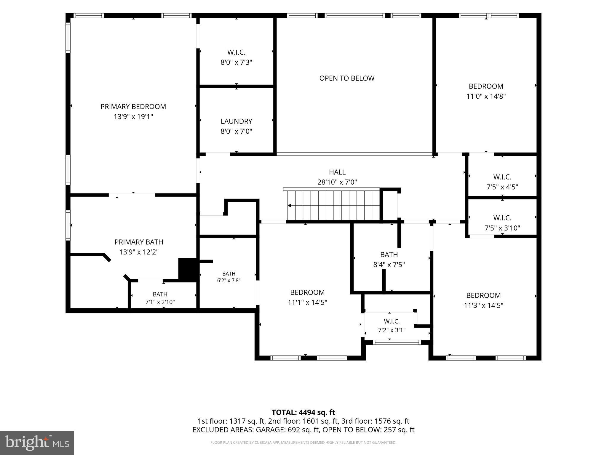 7026 Ridge Road Frederick, MD 21702 - Photo 71 of 77 Second Level with Room Dimensions
