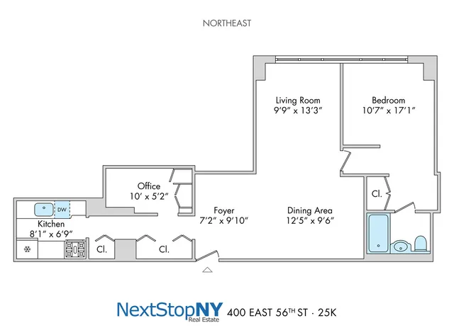 $599,000 | 400 East 56th Street, Unit 25K | Sutton Place