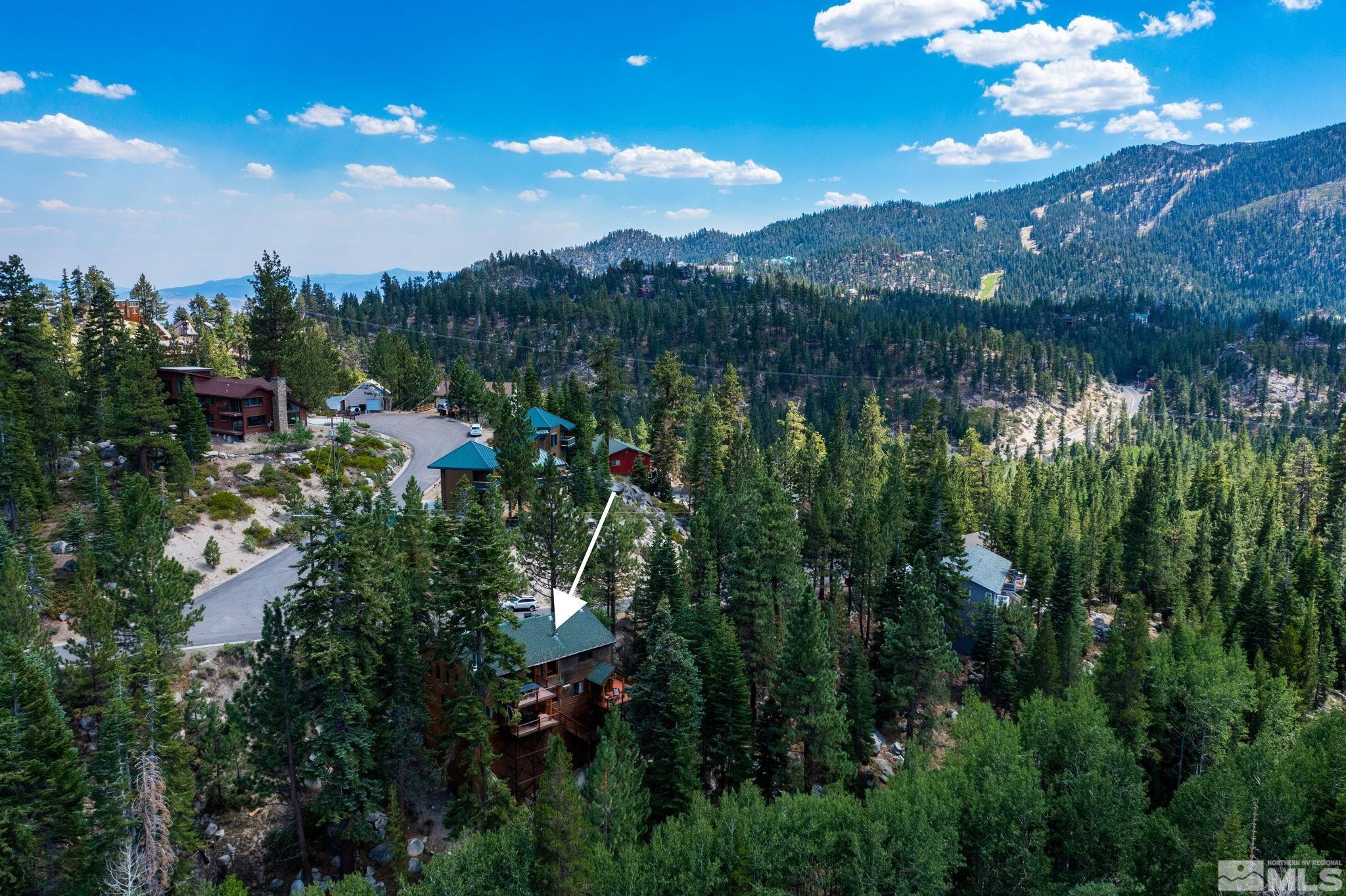 310 Barton Drive Stateline, NV 89449 - Photo 33 of 36 a view of a lake in middle of forest