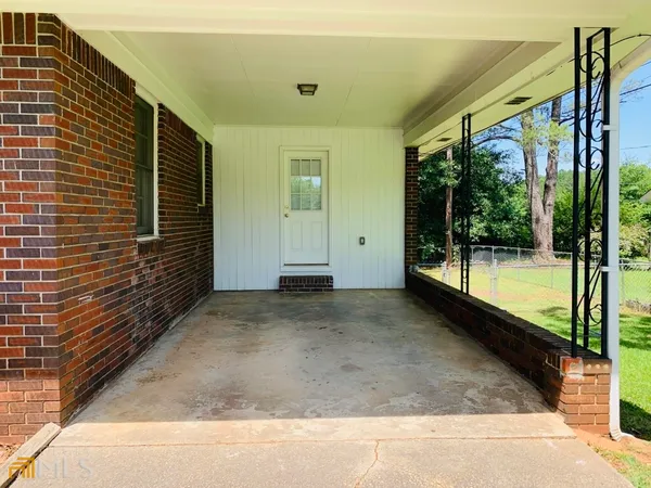 a view of a door